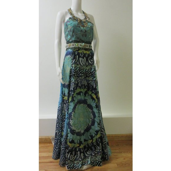Meghan LA Dresses Meghan La Multicolor Angeles Maxi Embellished